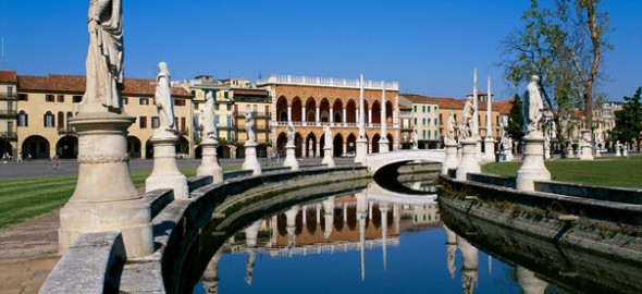 Statues Along the Canal in Prato Della Valle